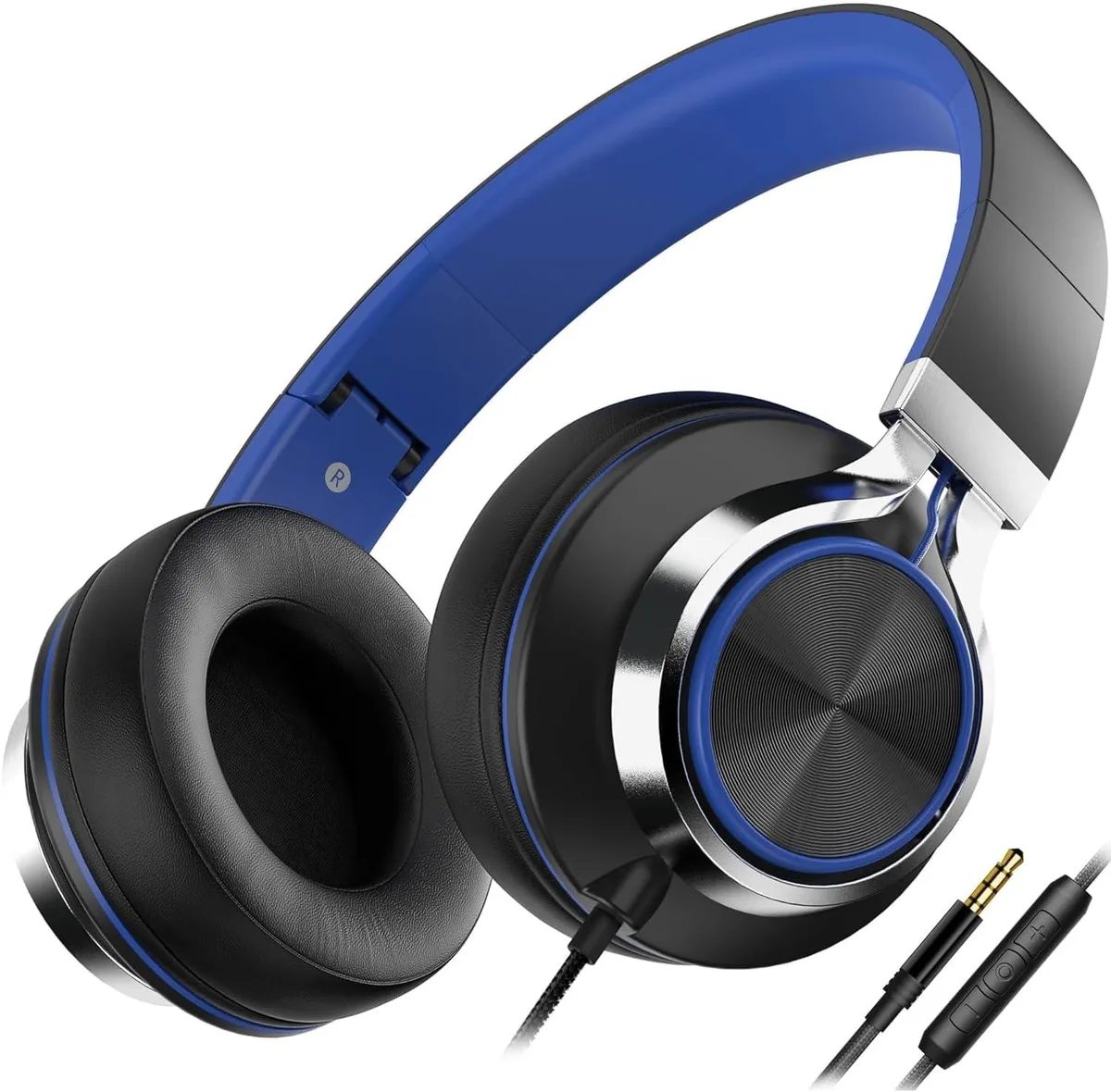 TUKO TUKO C8 On-Ear Wired Headphone Black/Blue — product photo