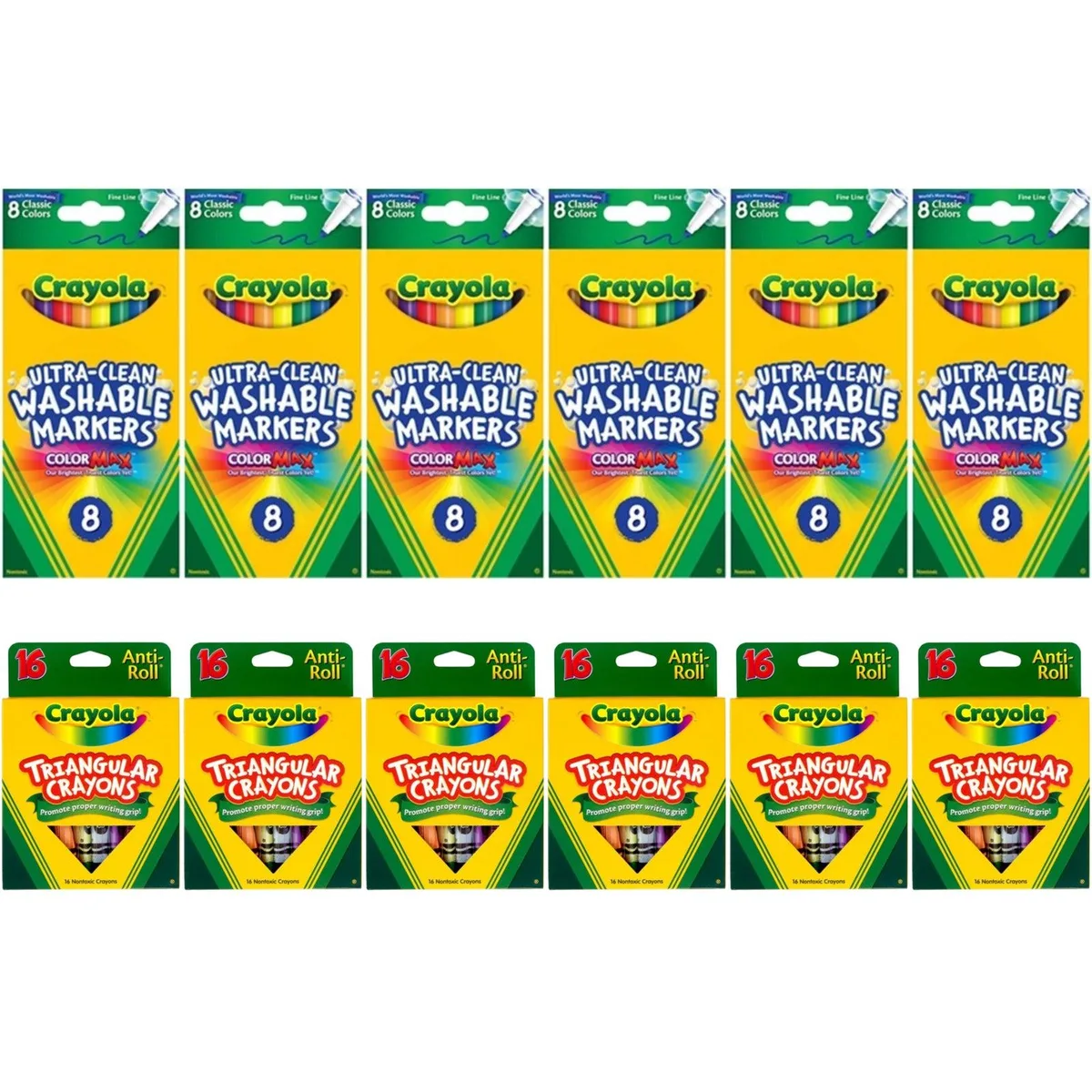 Crayola Crayola SP-53663141265726 48 Markers + 96 Crayons 144 Pieces illustration — product photo