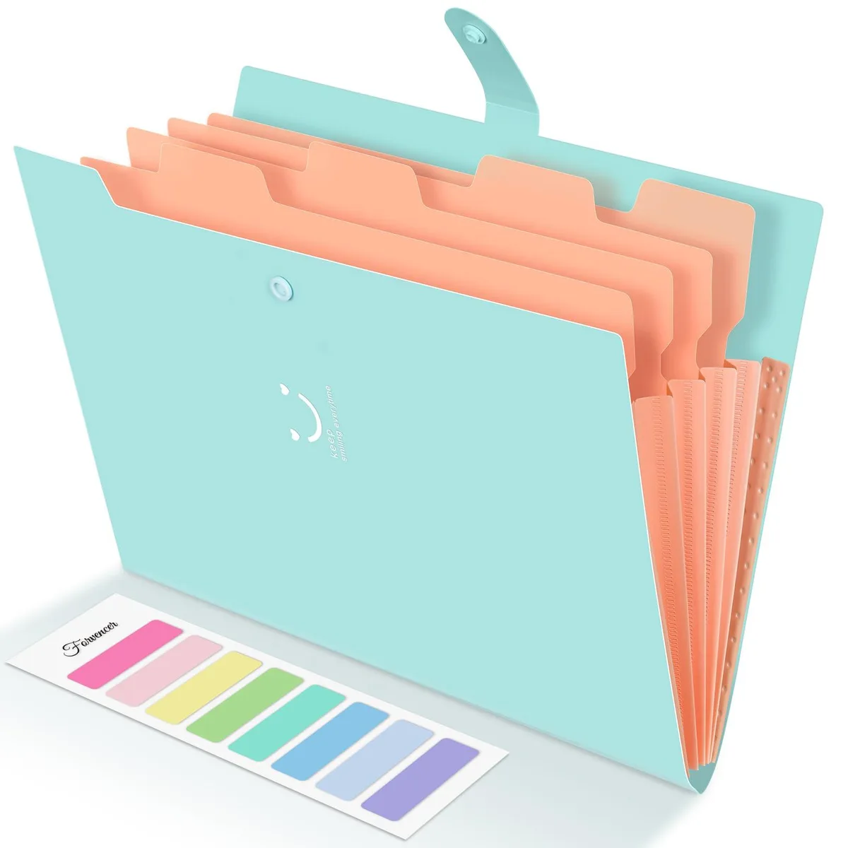 Pendaflex Letter Size Expanding File Folder 5 Pocket 12.8 x 9.5 x .7 in Jade — product photo