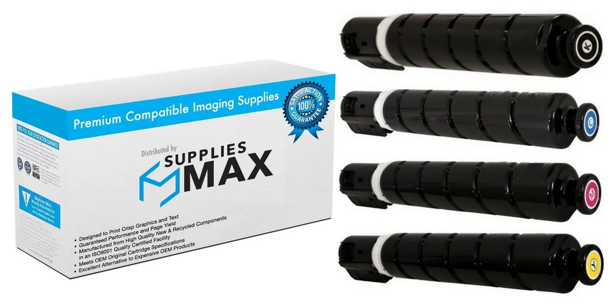 SuppliesMax SuppliesMax CNMGPR-55-COMBO toner cartridge combo pack BK/C/M/Y 69000 pages — product photo