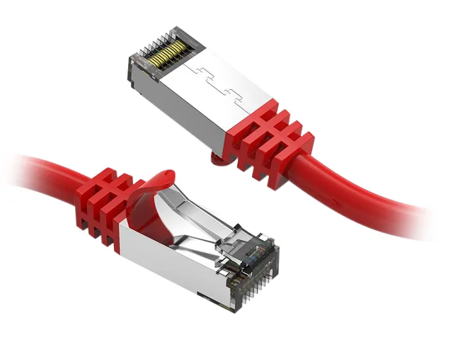 Nippon Labs Nippon Labs 60CAT8-4-26RD network ethernet cable Cat 8 4 ft 26 AWG shielded red — product photo