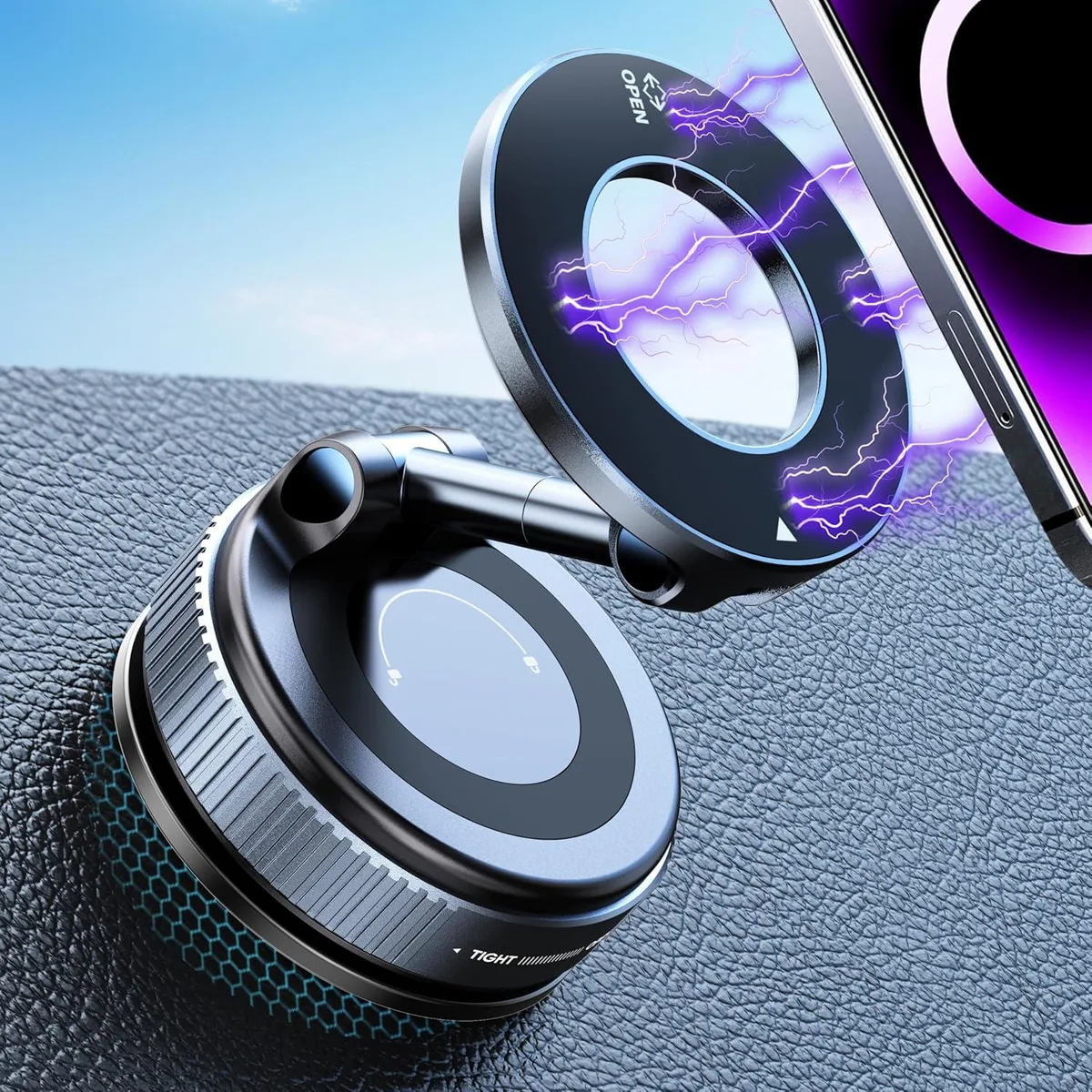 Emazne Emazne 360° Nano Gel Vacuum Magnetic Phone Mount for MagSafe — product photo