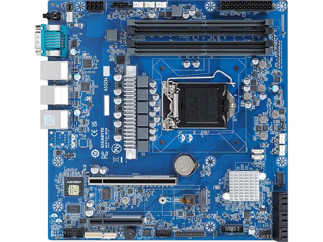 GIGABYTE GIGABYTE MX33-BS0 server motherboard, LGA 1200, DDR4 3200, 128GB max — product photo