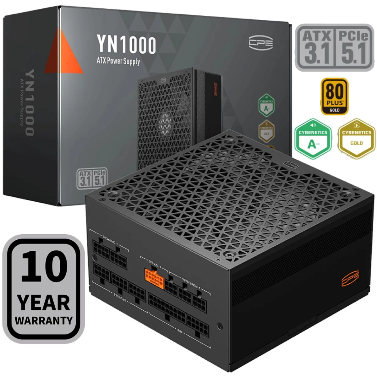 PCCOOLER PCCOOLER P5-YN1000-G1F 1000W power supply — product photo