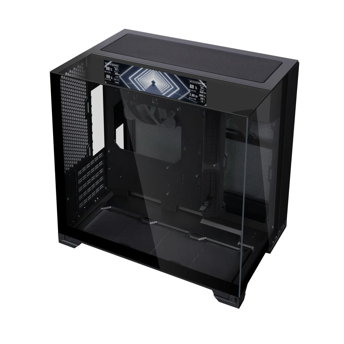 Lian Li Lian Li O11 Vision-M Digital mATX PC Case 9.2" LCD Black — product photo