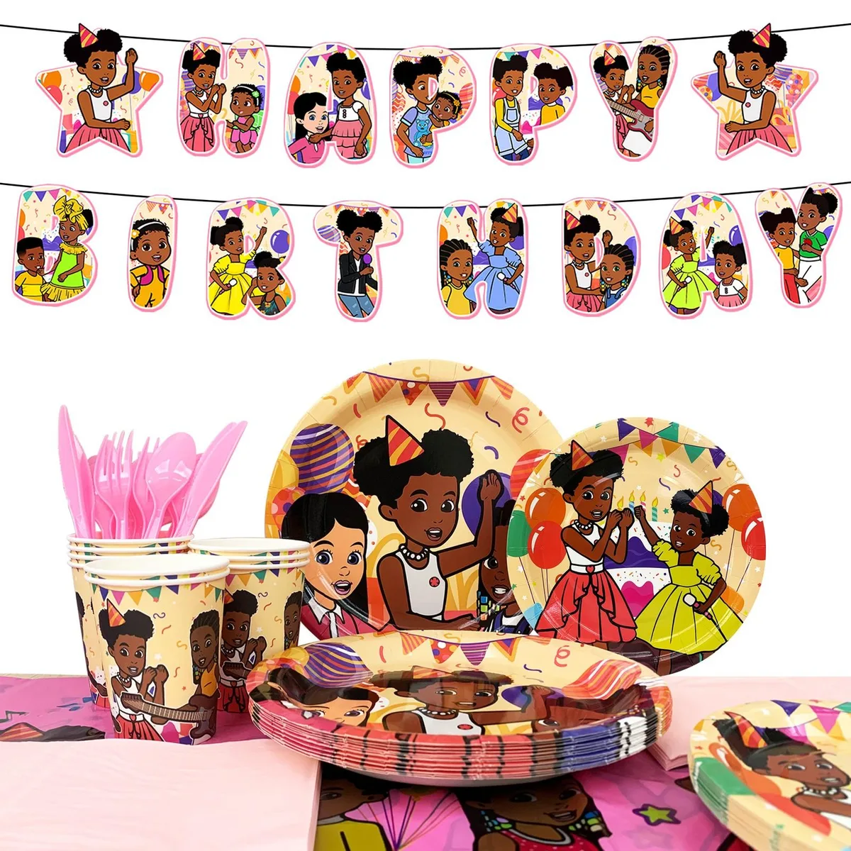 InBoxxarty InBoxxarty Gracie's Corner Party Tableware Set 114pcs Serves 16 — product photo