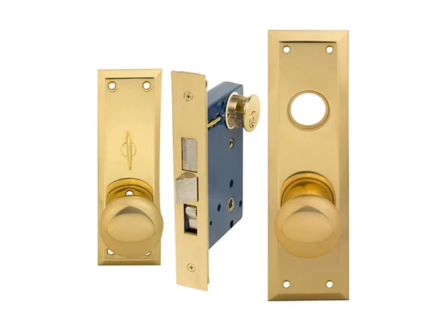Tuff Stuff Tuff Stuff 5100XR Polished Brass Right Hand Mortise Door Lock — product photo