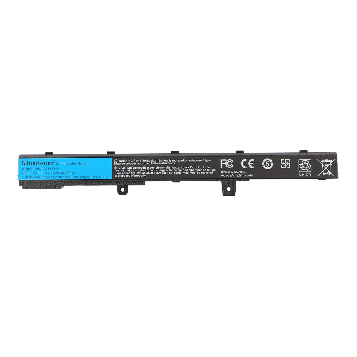 KingSener KingSener A31N1319 laptop battery 14.4V 2600mAh 33WH — product photo
