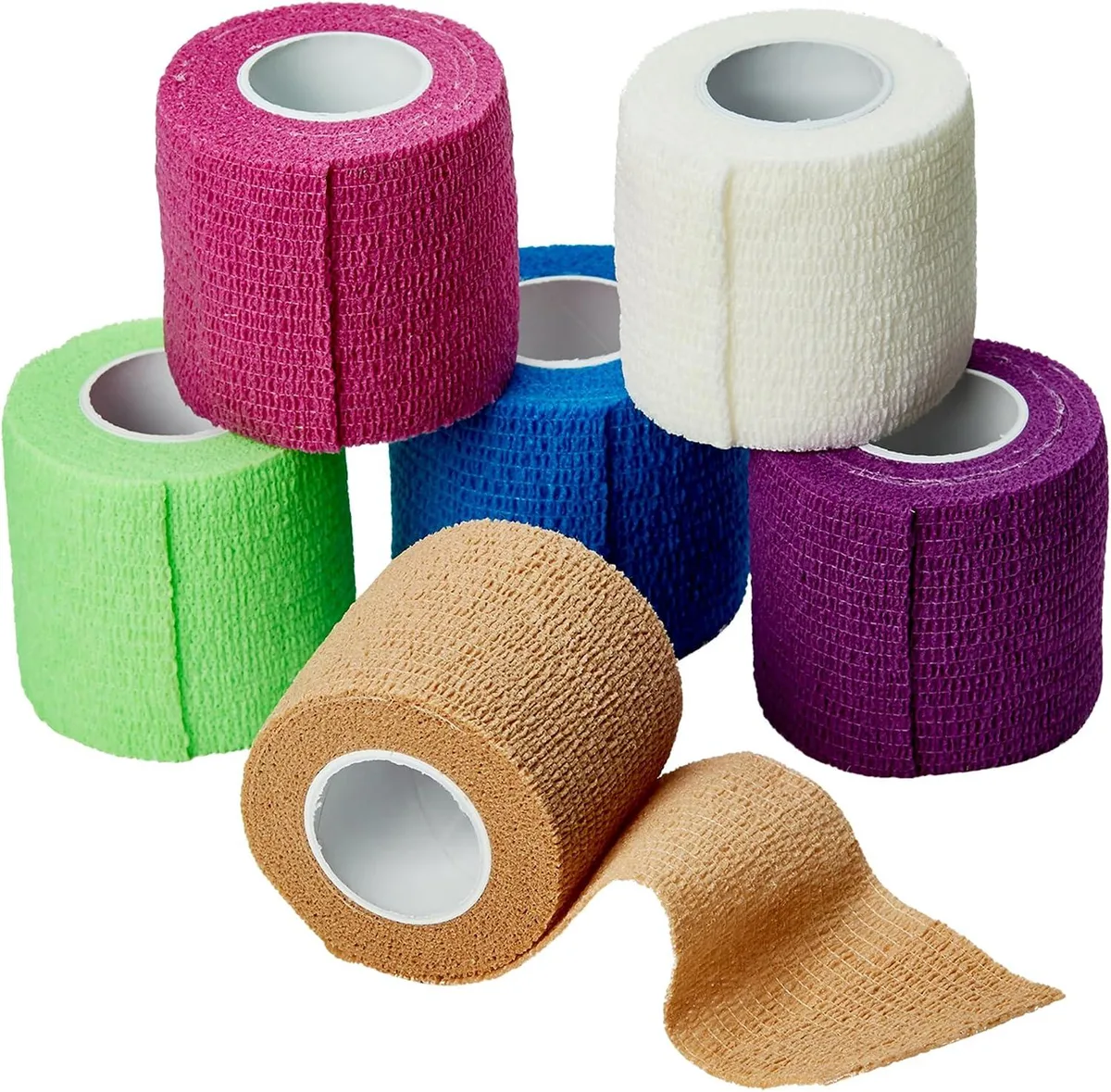 MEDca MEDca Self Adherent Cohesive Wrap Bandages 12 Count Rainbow Color — product photo
