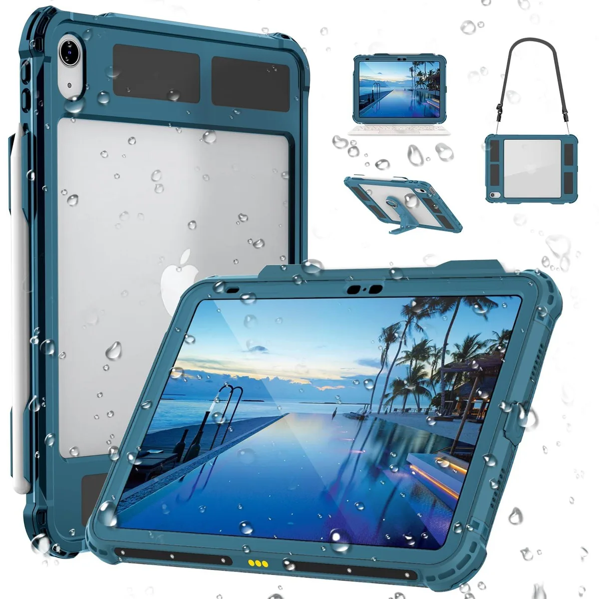 KW-Commerce KW-Commerce 2 in 1 accessory iPad 10th Gen 10.9 inch Teal — product photo