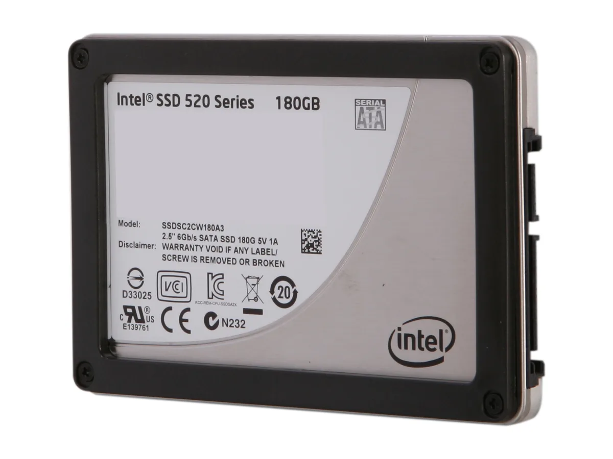 Intel Intel SSDSC2CW180A310 520 Series 2.5" 180GB SATA internal SSD — product photo