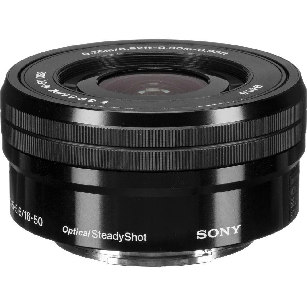 Sony Sony E PZ 16-50mm f/3.5-5.6 OSS camera lens — product photo
