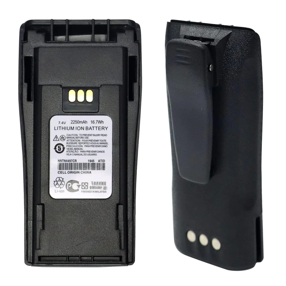 Bolton Technical Bolton Technical BP4497LI 7.4V Li-ion Battery with Belt Clip — product photo
