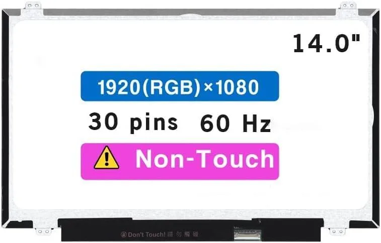 NUOLAISUN NUOLAISUN B140HAN02.4 14.0" FHD 1920x1080 30-pin laptop screen — product photo