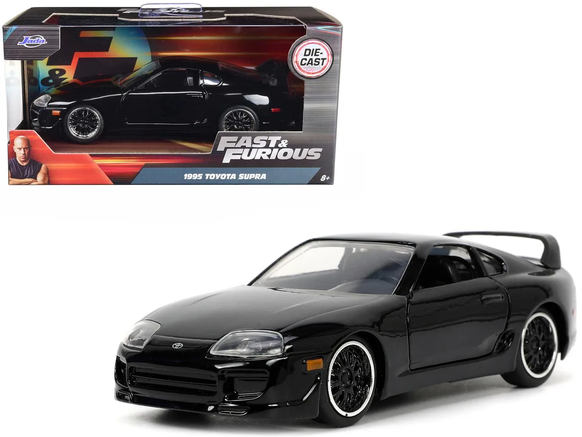 Jada Jada 1995 Toyota Supra Black Fast &amp; Furious 1/32 Diecast Car — product photo