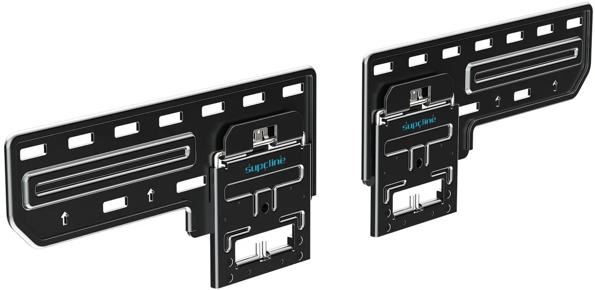 Supcline S1801 ultra-slim black TV wall mount, 0.31 inch gap, 42 to 100 inch TVs