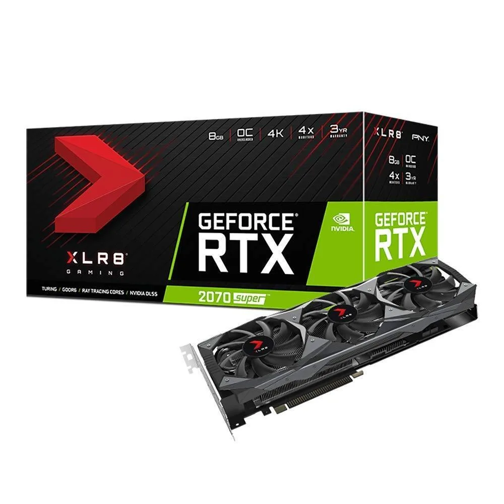 PNY Technologies, Inc. PNY Technologies, Inc. VCG20708STFMPB-O GeForce RTX 2070 Super 8GB graphics card — product photo