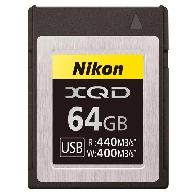 Nikon Inc Nikon XQD 64GB Memory Card 440MB/s Read 400MB/s Write — product photo