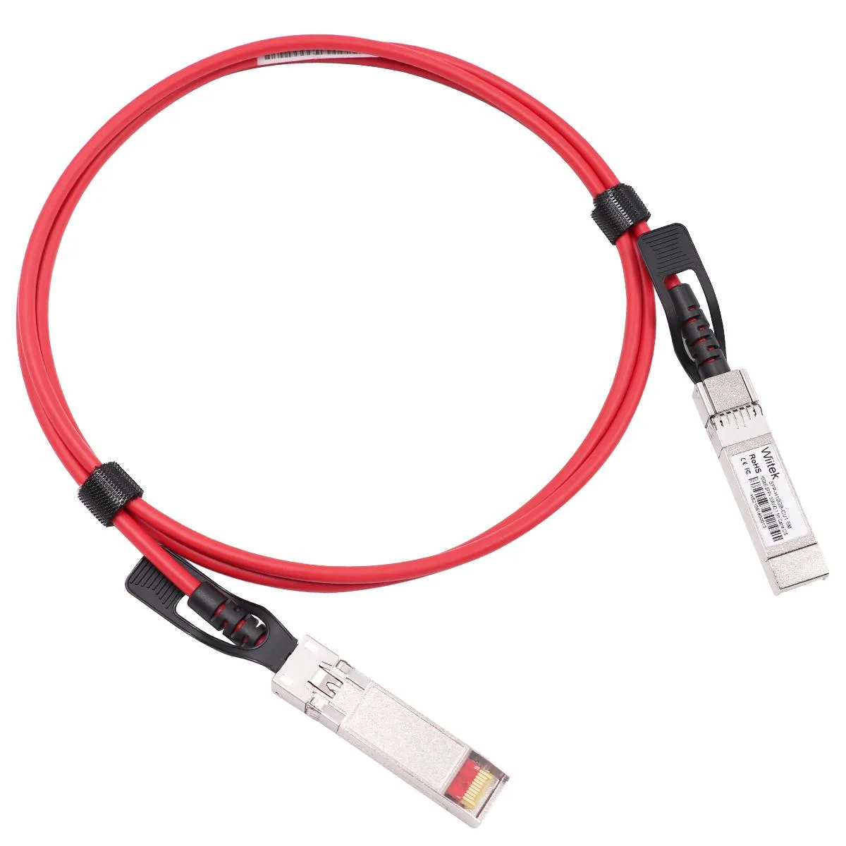 Wiitek Wiitek Red 1.5m 10G SFP+ DAC Twinax Cable — product photo