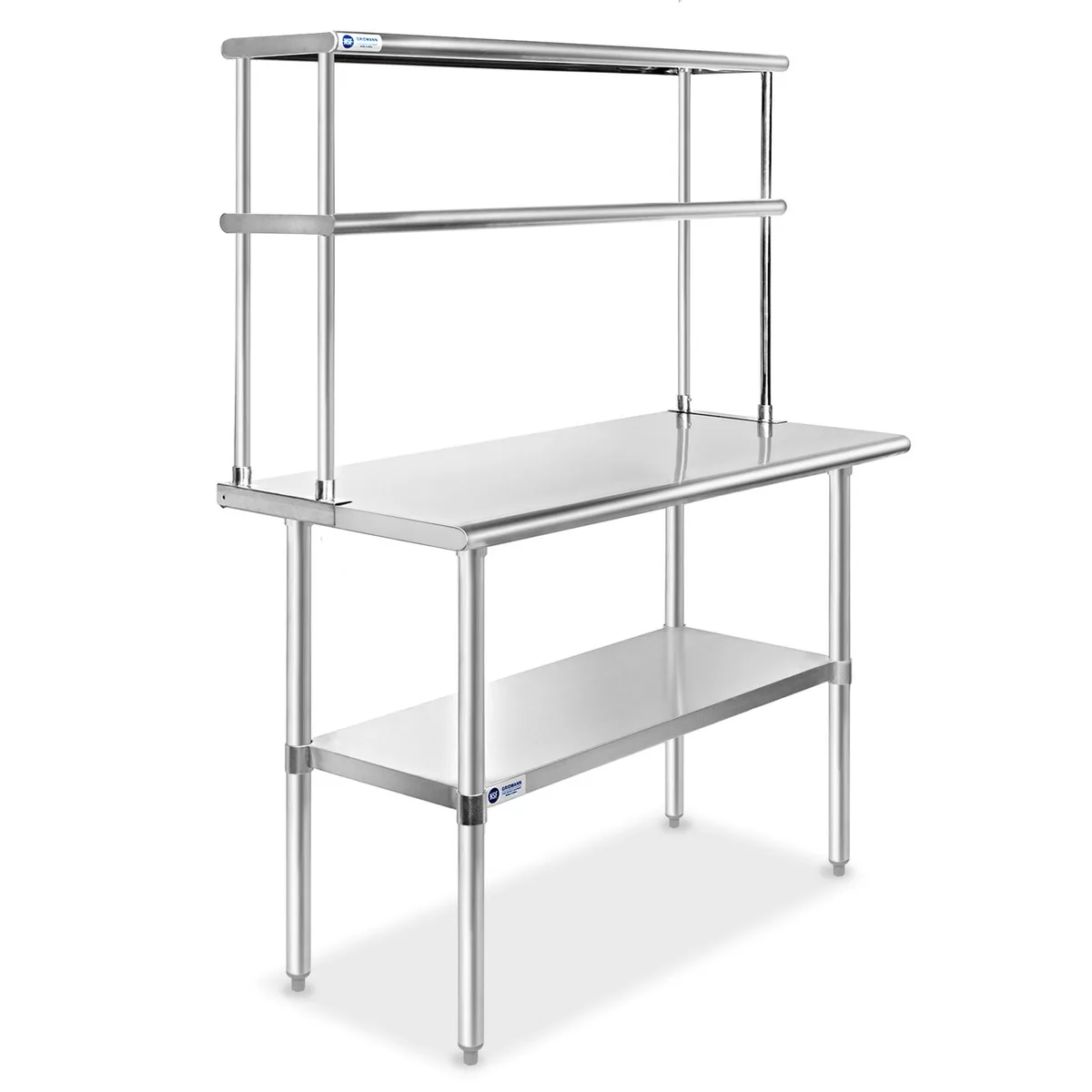 Gridmann Gridmann NSF Stainless Steel Prep Table with 2-Tier Shelf 48x30 in — product photo