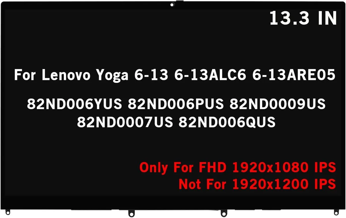 NUOLAISUN NUOLAISUN 5D10S39754 laptop screen 13 FHD 1920x1080 IPS touch digitizer assembly bezel with board — product photo