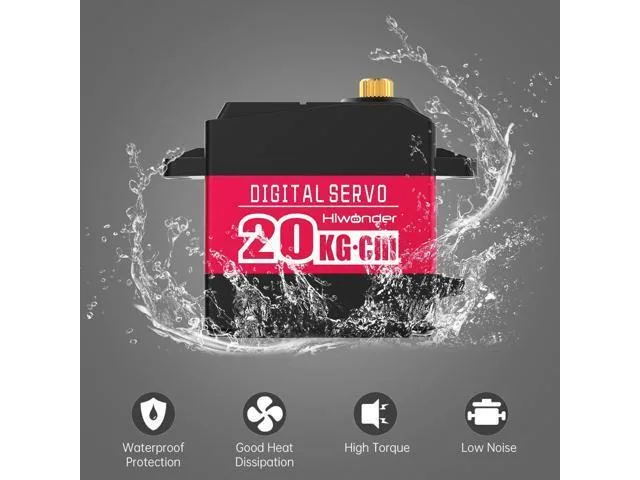 LORDWORLD LORDWORLD 20KG 7.4V 270° Waterproof Digital Servo Motor — product photo