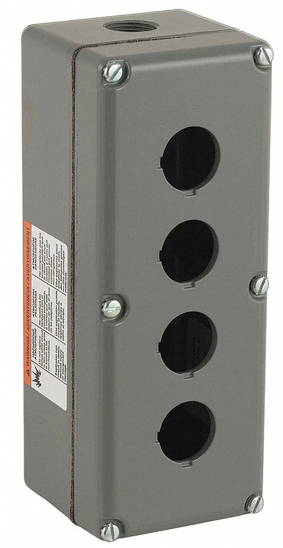Schneider Electric Schneider Electric 9001KY4 Push Button Enclosure 30 mm 4 Holes Aluminum — product photo