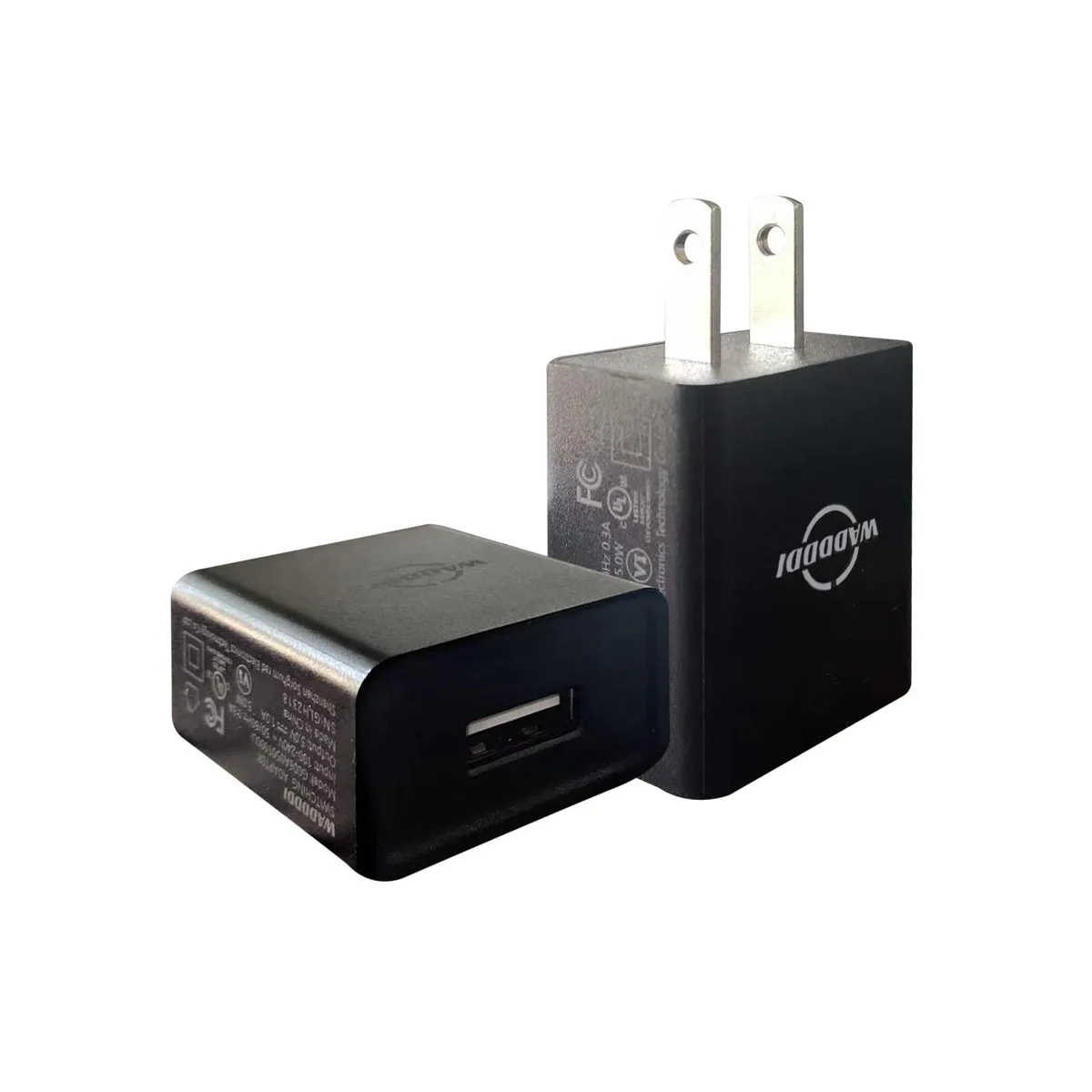 No Sew No Sew 5W USB-A Charger 2 Pack Black — product photo