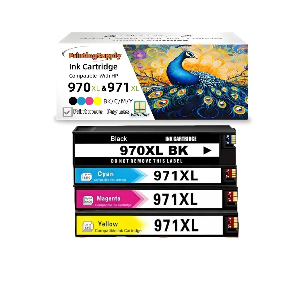 Aster Graphics Inc Aster Graphics Inc 970XL 971XL CMY Ink Cartridge 4 Pack — product photo