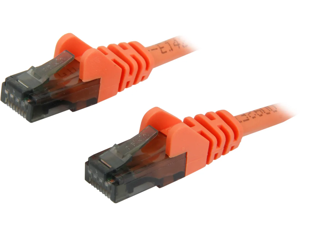 Belkin Belkin A3L980-01-ORG-S Cat 6 network ethernet cable 1 ft orange — product photo