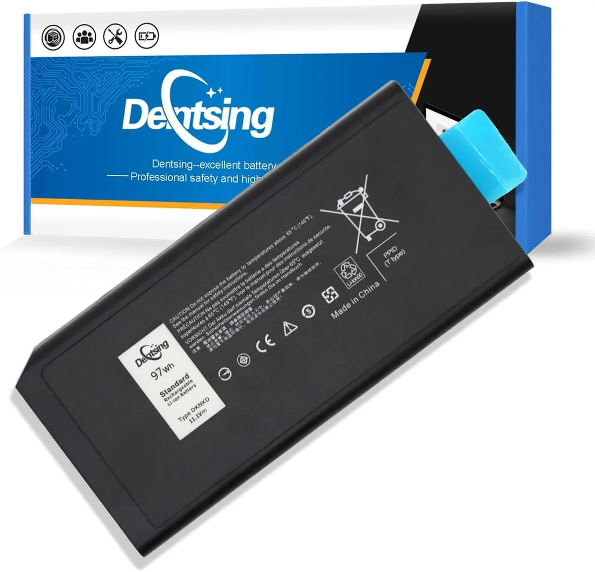 PISKEKAT PISKEKAT DKNKD 11.1V 97Wh 8550mAh laptop battery for Dell Latitude 14 Rugged 5404 7404 — product photo