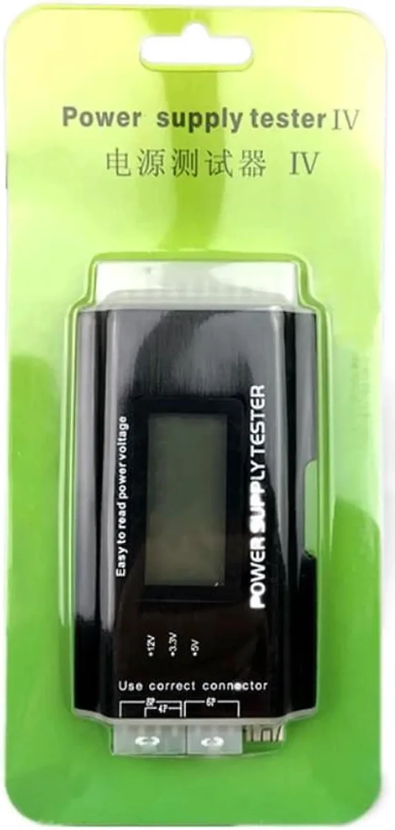 Vszerda Vszerda Digital LCD Power Supply Tester 20/24 Pin SATA ATX BTX — product photo