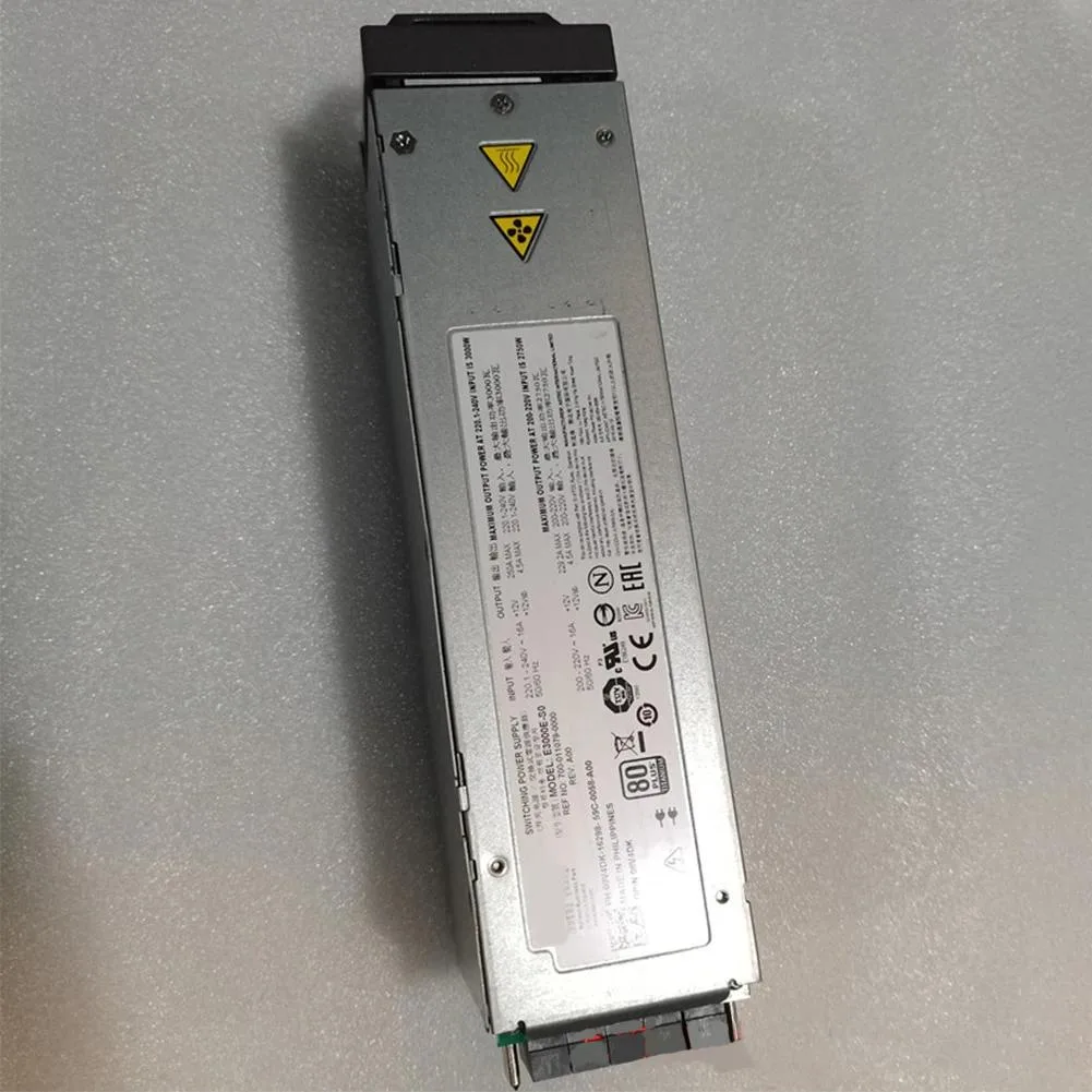 Rectangular silver server PSU with handle and ventilation grille