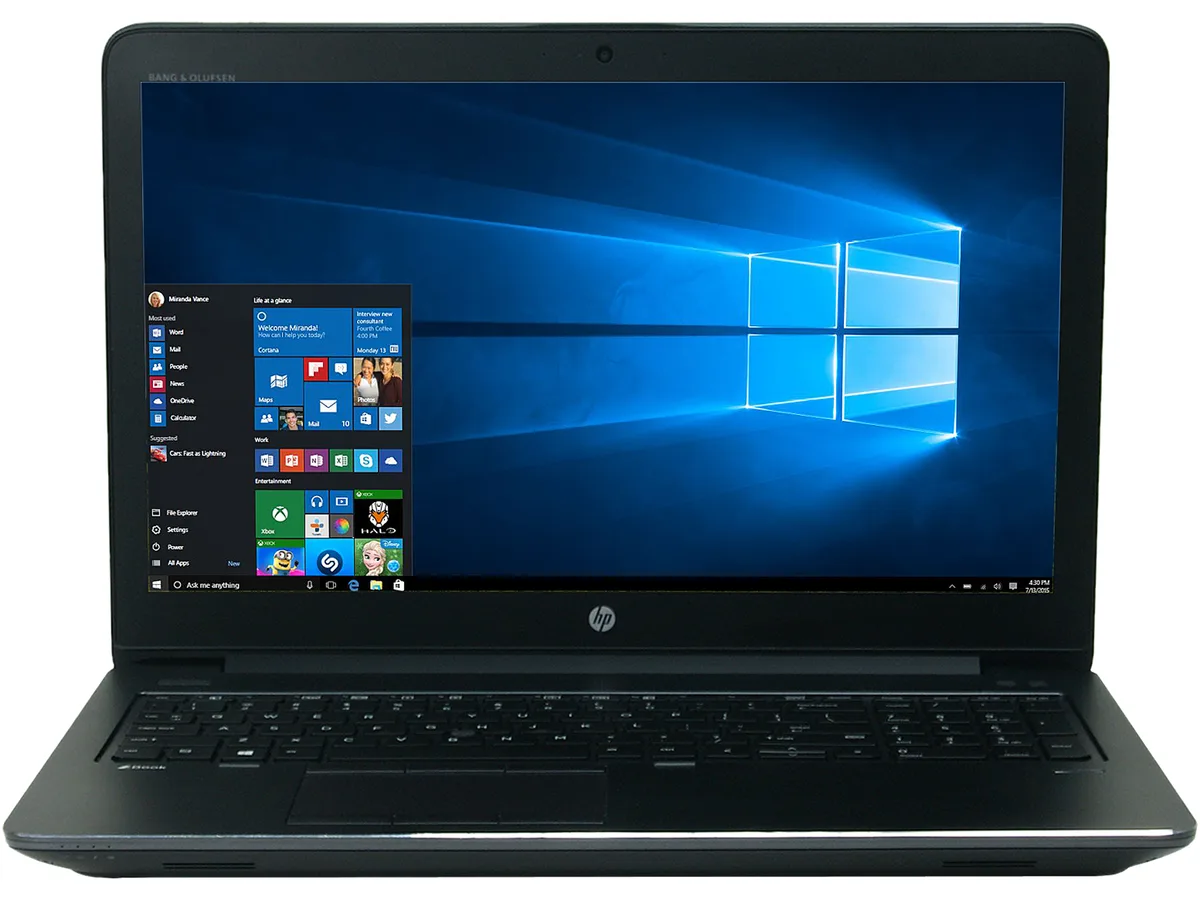 HP HP NE5-31687 ZBook 15 G3 laptop Core i7-6700HQ 2.6GHz 16GB DDR3L 512GB SSD 15.6" FHD Windows 10 refurbished — Produktfoto