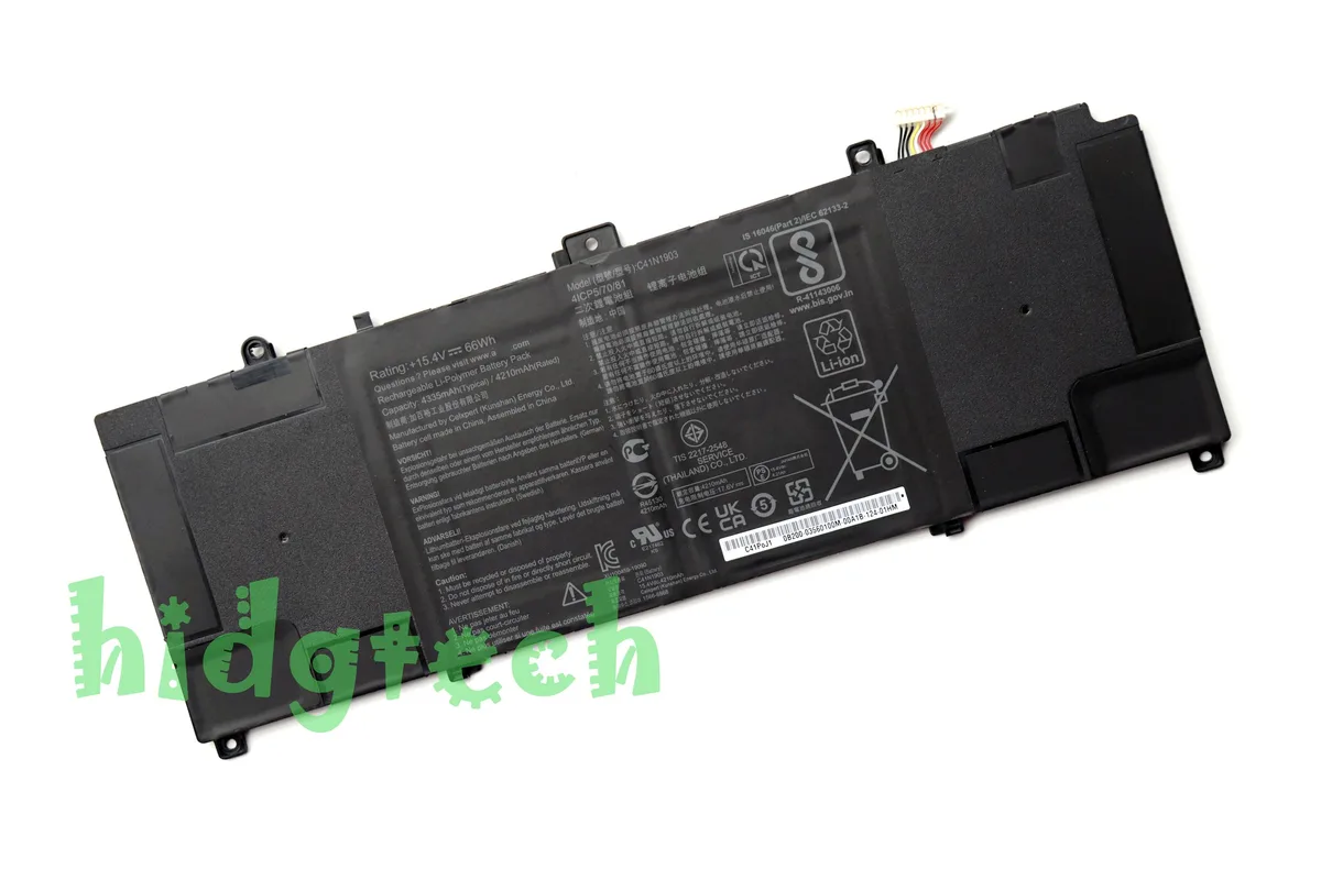 Beisite Beisite C41N1903 66Wh 15.4V laptop battery for Asus ExpertBook B9 B9450FA B9400CEA B3302FEA B5302CE B5302FE — product photo