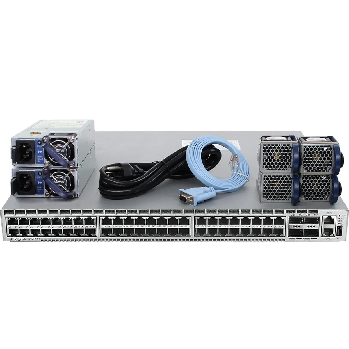 Arista Networks, Inc. Arista Networks DCS-7050TX-64-R network switch 48 x 10GbE RJ45 4 x 40GbE QSFP+ — product photo