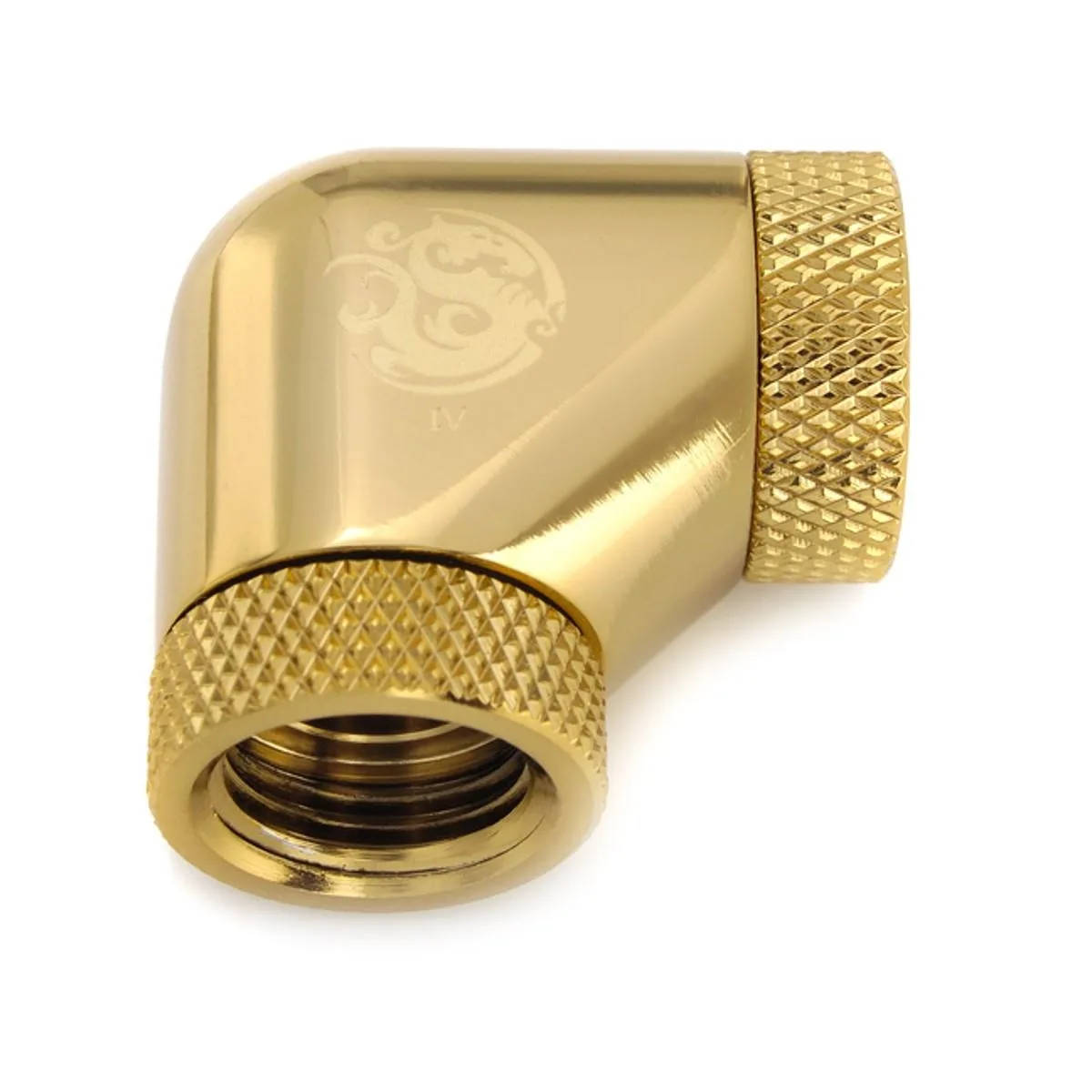 Bitspower Bitspower BP-TB90DRIG14 90 Degree Dual Rotary G1/4" Female Fitting — product photo