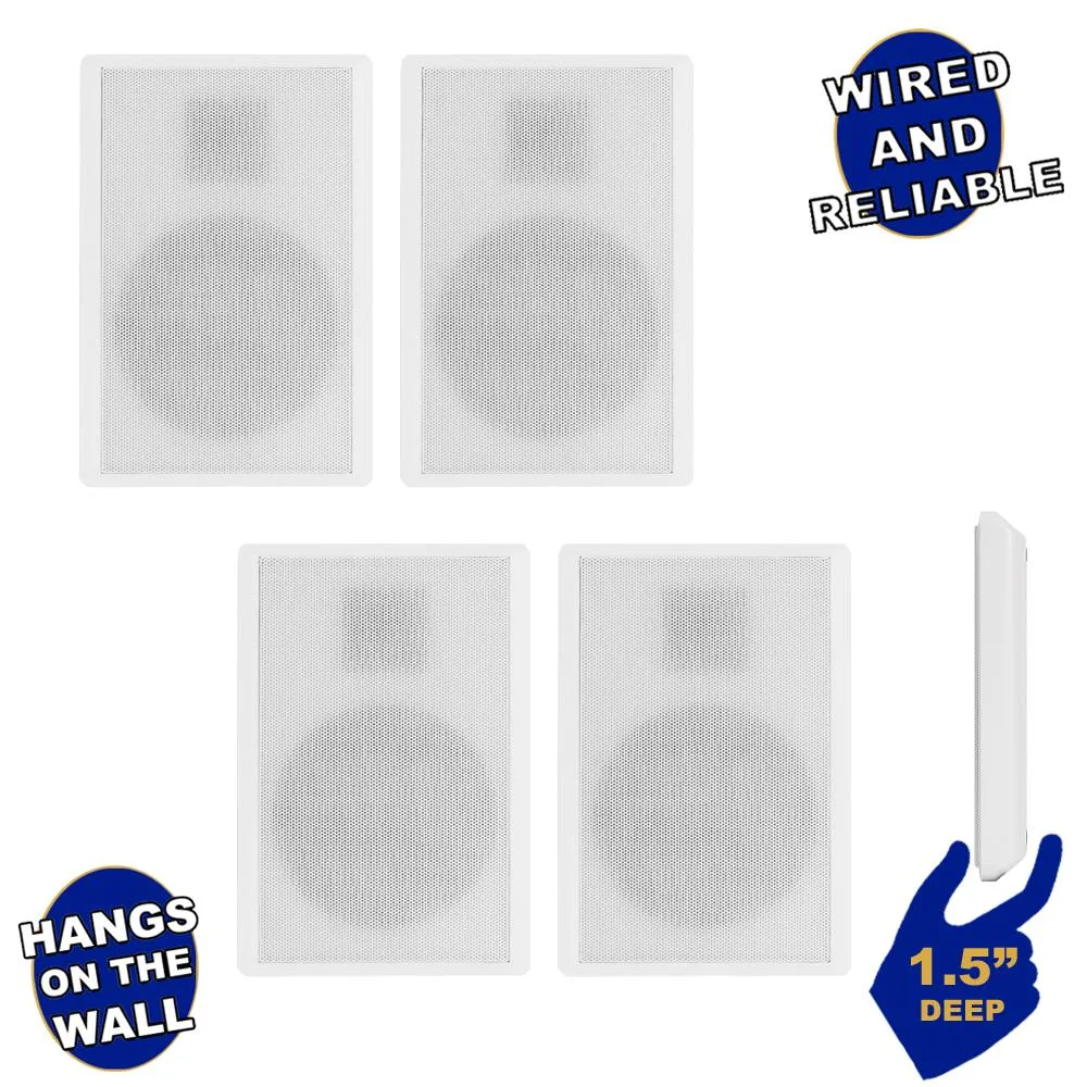Goldwood Sound, Inc. Goldwood Sound, Inc. SLM1W On-Wall Speakers 4 Pack 5.25" 1.5" Deep — product photo