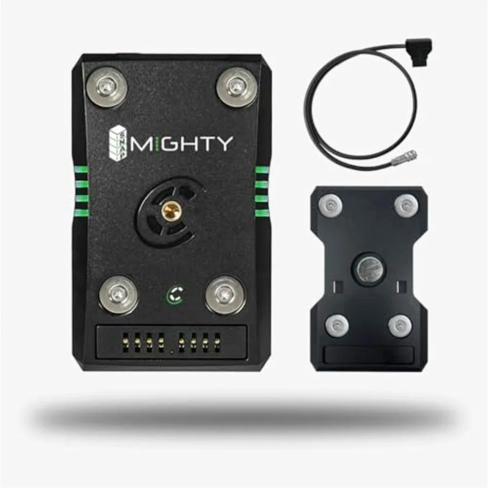 Core SWX SNAP Mighty 45Wh stacking battery bundle with quick release plate and D-Tap to LEMO cable