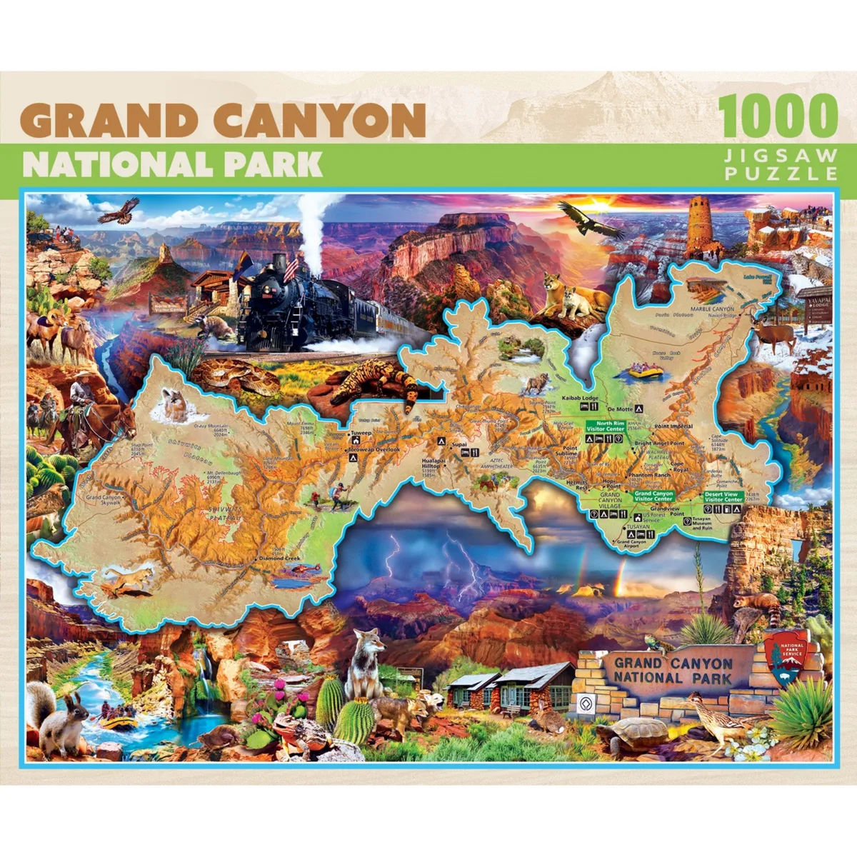 Masterpieces Puzzle Company Masterpieces Puzzle Company Grand Canyon 1000 piece educational jigsaw puzzle — product photo