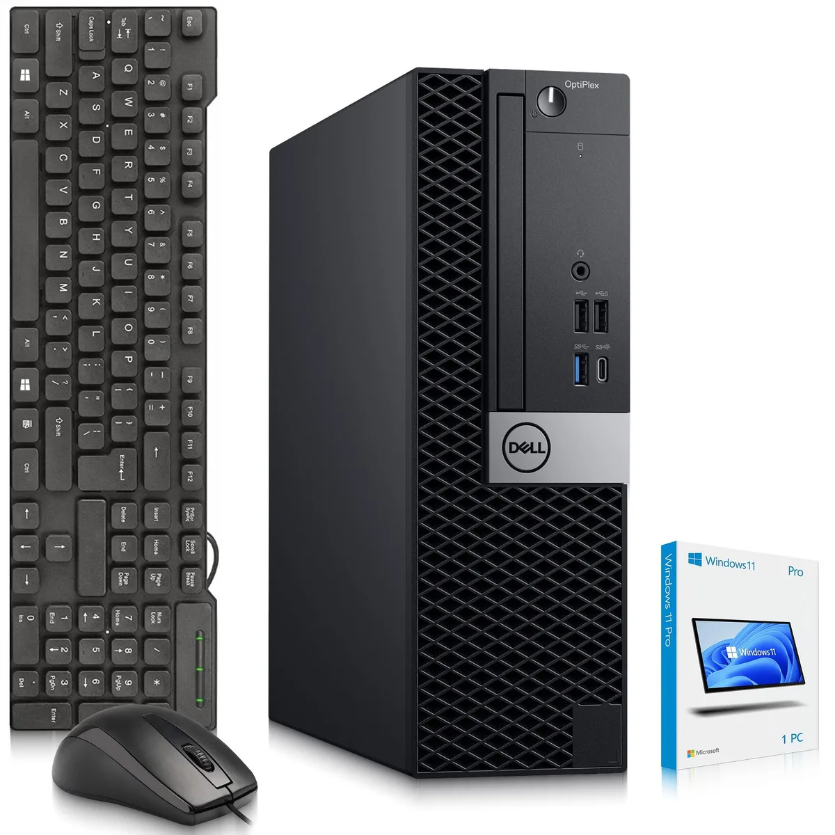 DELL DELL OptiPlex 7070 SFF i5-9500 8GB DDR4 128GB SSD 500GB HDD W11 Pro desktop PC — product photo
