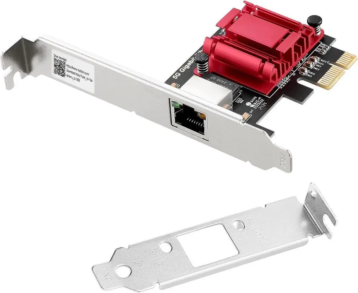 SMUGDESK SMUGDESK PCIe 3.1 X1 5G Ethernet Network Card RTL8126 Low Profile Bracket — product photo
