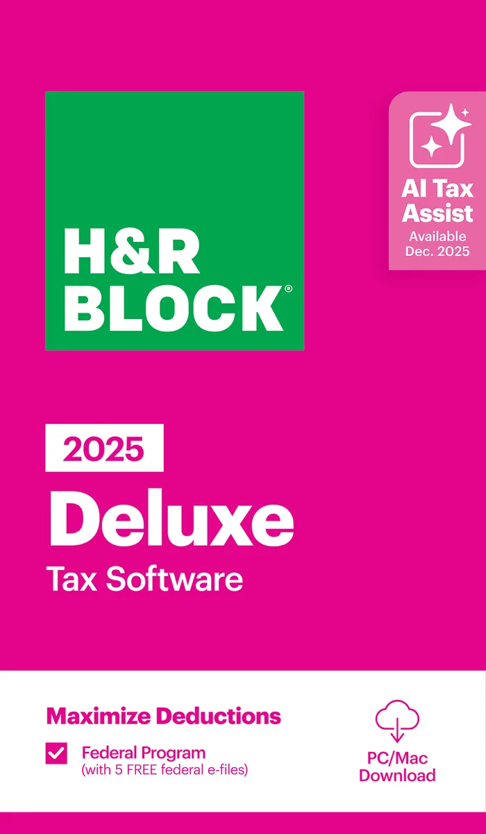 H&amp;R Block H&amp;R Block 1433600-25 Tax Software Deluxe 2025 accounting — product photo