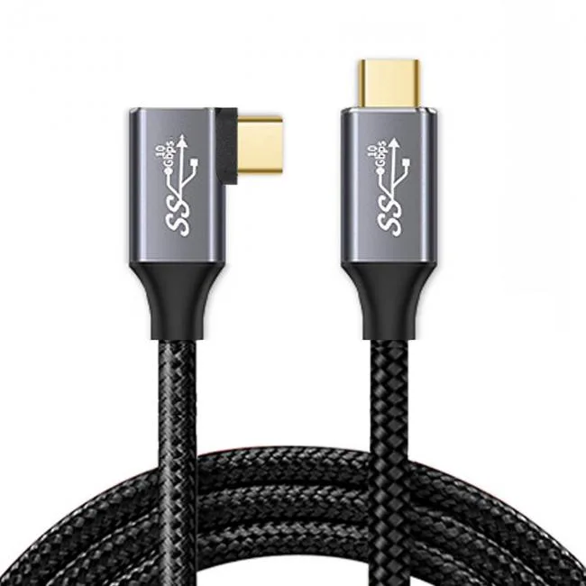 xiwai xiwai 90° USB-C to USB-C 3.1 10Gbps 100W cable — product photo