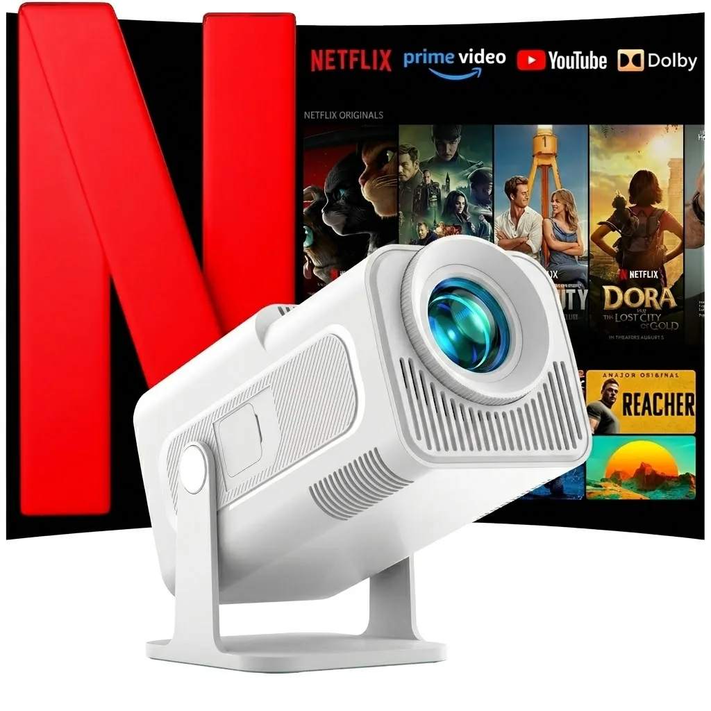 WOLFANG WOLFANG WP03S business projector 1080p 4K 600 ANSI 26,000 lumens WiFi 6 — product photo