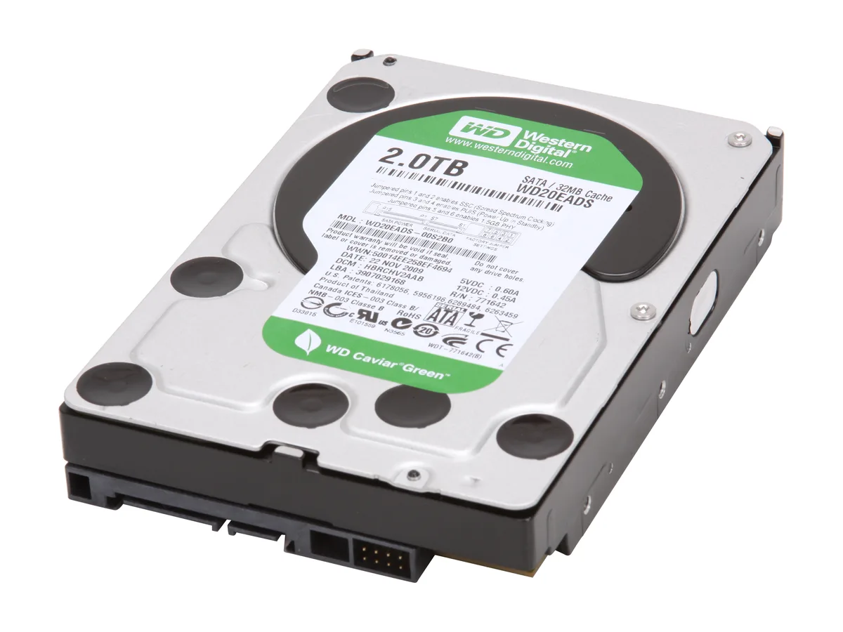 Western Digital Western Digital WD20EADS 2TB 32MB Cache SATA 3.0Gb/s 3.5" internal hard drive — product photo