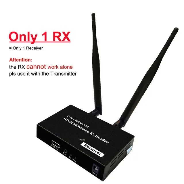 YINGHUA YINGHUA 200M Wireless HDMI Extender 1080P 60Hz US Plug 1 RX KVM Switch — product photo