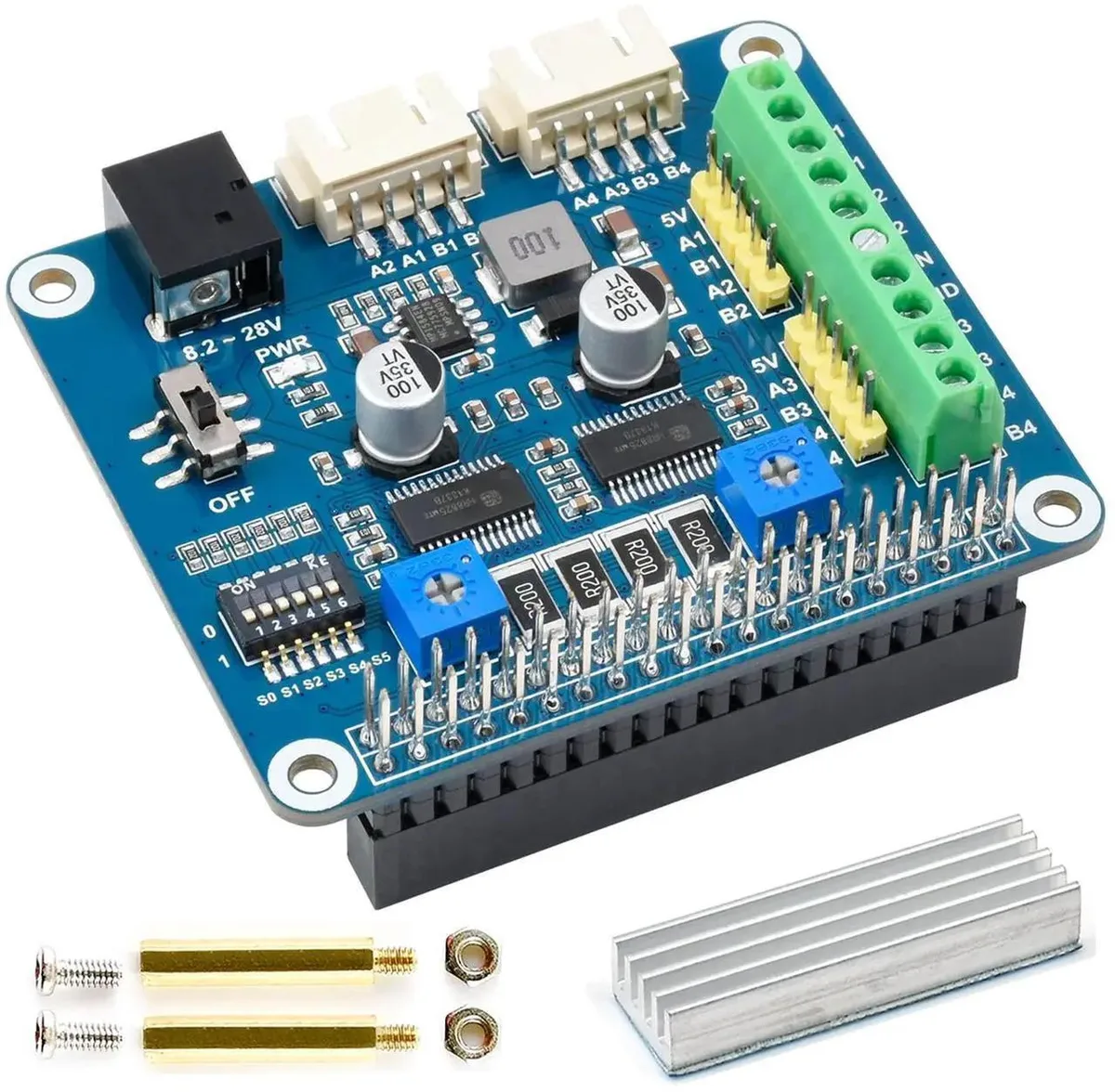 SMUGDESK SMUGDESK HRB8825 Dual Stepper Motor Driver HAT 1/32 2.5A — product photo