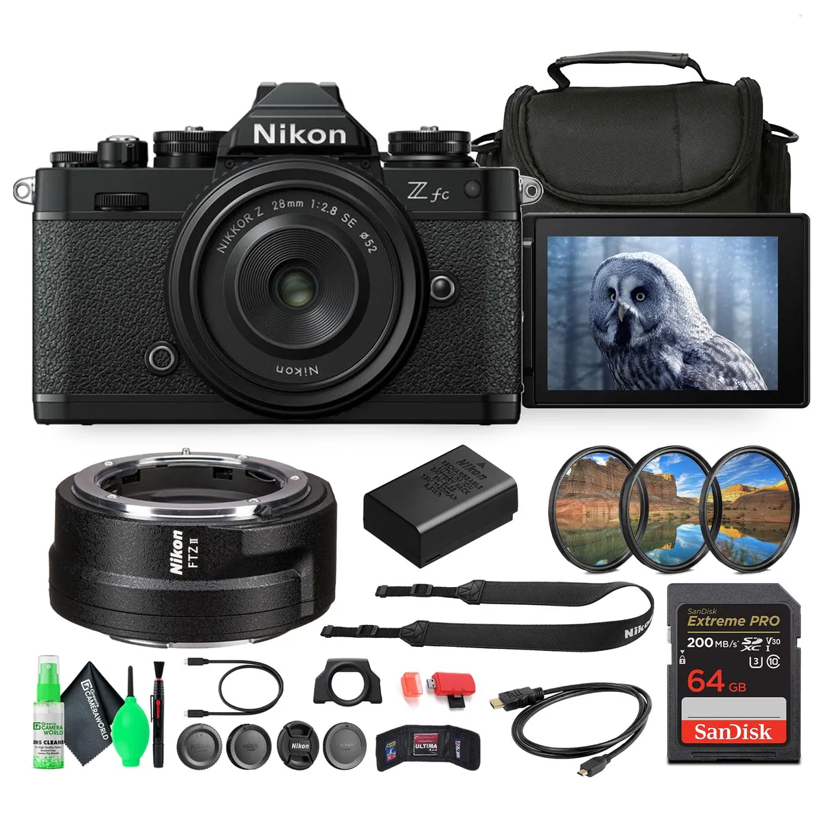 Nikon Inc Nikon Z fc DX-Format Mirrorless Camera Kit with NIKKOR Z 28mm f/2.8 SE Lens — product photo