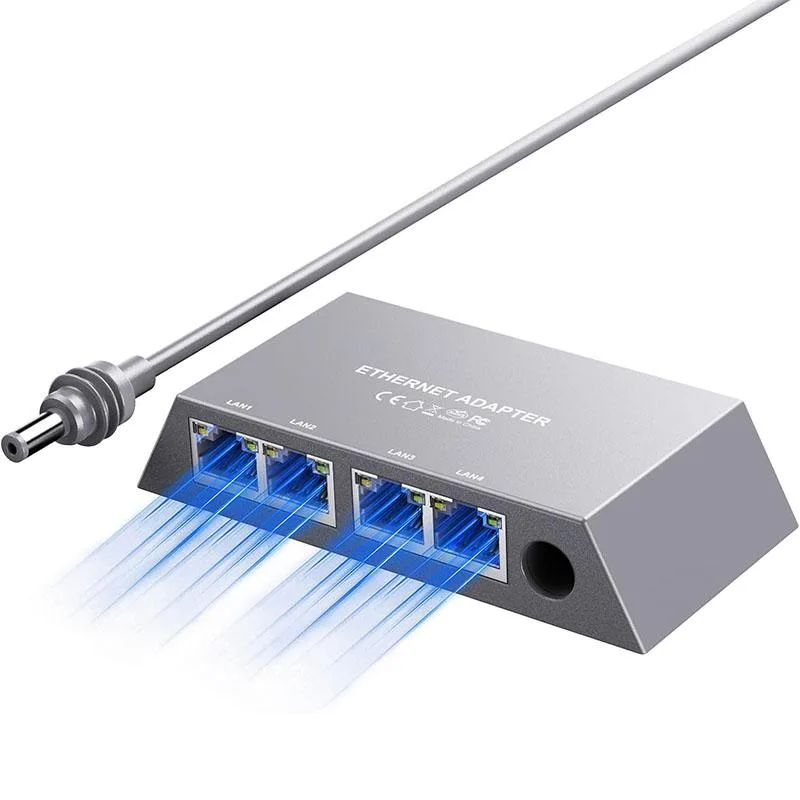 TOPWOLF TOPWOLF 4-Port Gigabit Ethernet Adapter for Starlink Gen 3/Standard 4/4 X/Mini — product photo